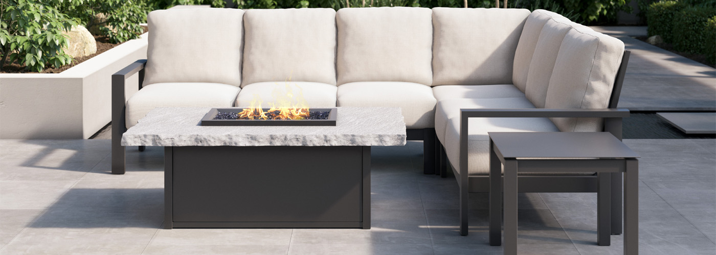 Homecrest Slate Fire Tables Collection
