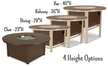 Telescope Casual Fire Table Heights