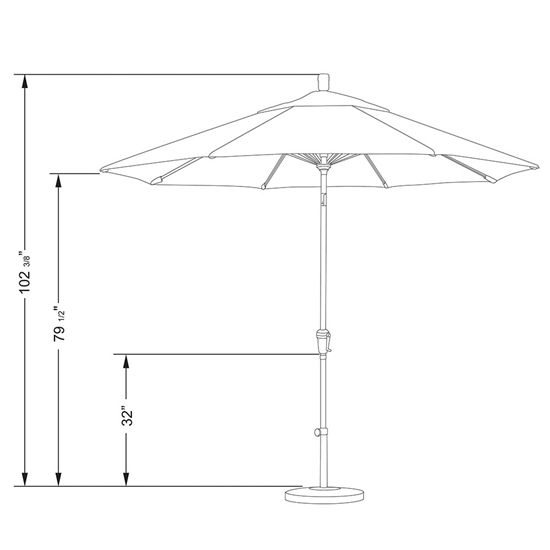 Large outdoor umbrella