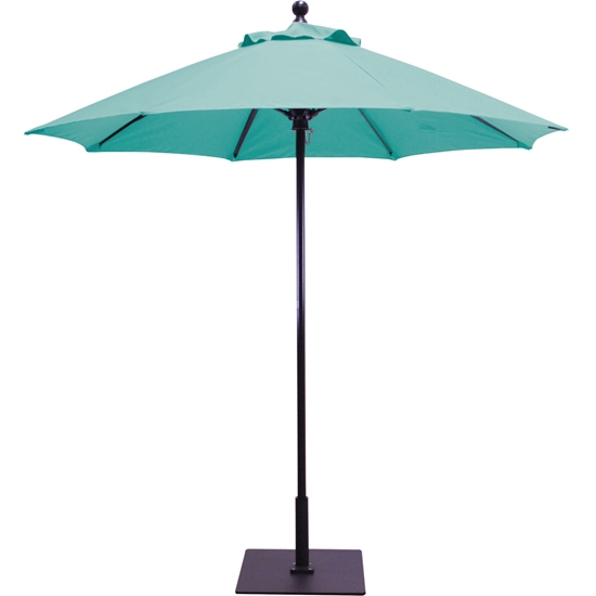Aluminum 7.5' Round Umbrella with Manual Lift - 725