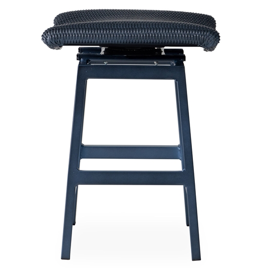 Loom Swivel Saddle Counter Stool front view