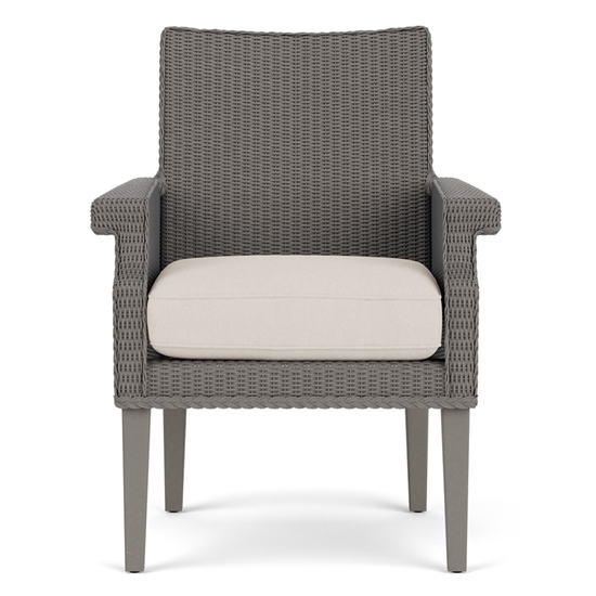 Lloyd Flanders Hamptons Wicker Dining Chair Front View