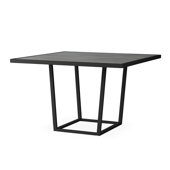 Lloyd Flanders Summit 46" Square Dining Table charcoal top