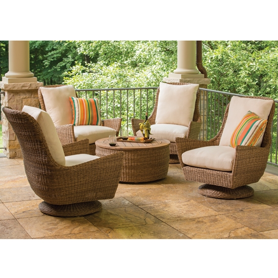 Tobago Hyacinth Wicker Cocktail Table - 426044