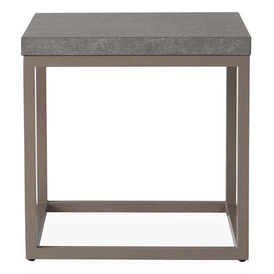 Lloyd Flanders Side table with Ceramic Top