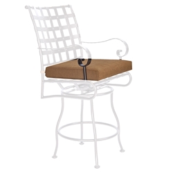 OW Lee Classico-W Swivel Counter Stool With Arms Cushion - OW53-S-SCSW