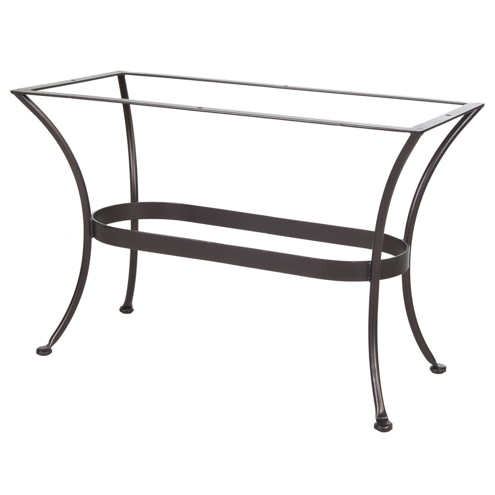 OW Lee Standard Wrought Iron Small Rectangle Dining Table Base - DT05-BASE