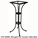 Standard Wrought Iron Counter Table Base (CT01-BASE)