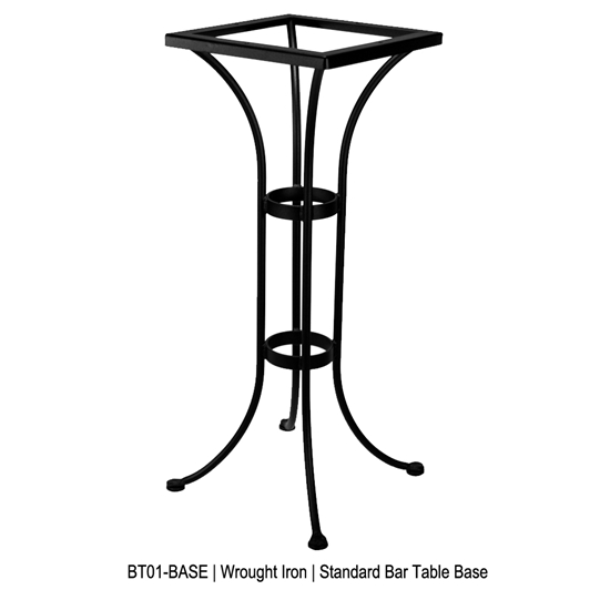 24" Round Porcelain Tile Top Bar Table - P24-XX-BT01