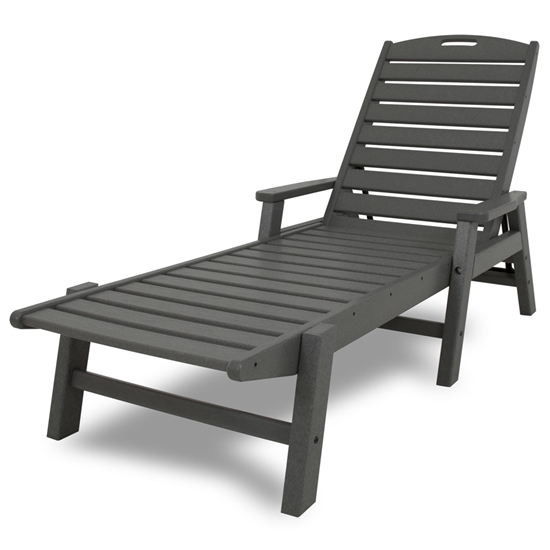 Nautical Chaise Lounger with Arms - NCC2280