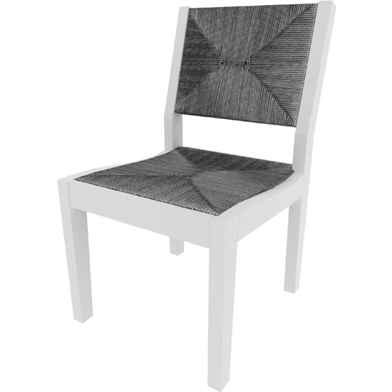 Seaside Casual Greenwich Woven Dining Side Chairs