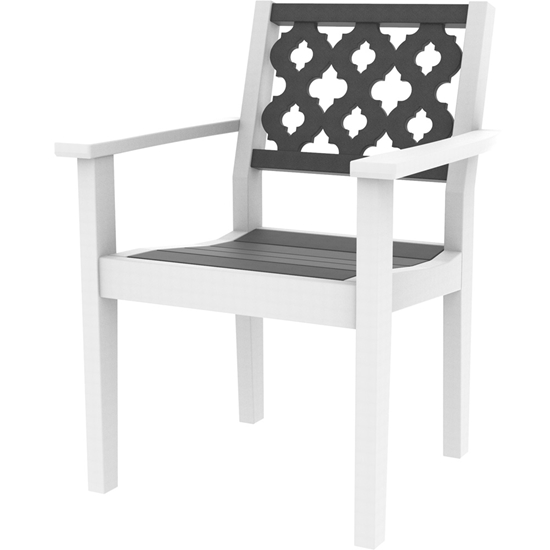 Seaside Casual Greenwich Provencal Dining Arm Chairs