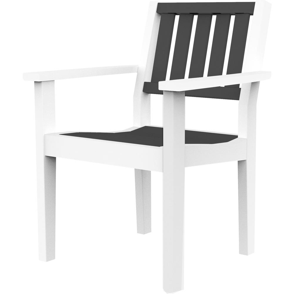 Seaside Casual Greenwich Slatted Dining Arm Chairs