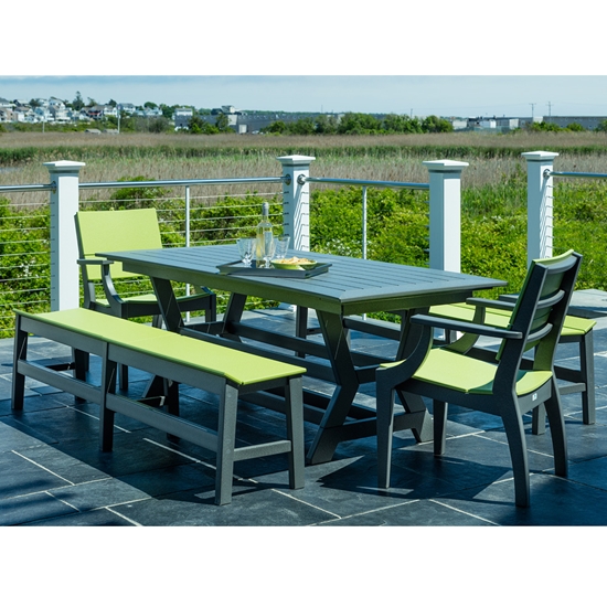 SYM Dining Chair and Bench Set