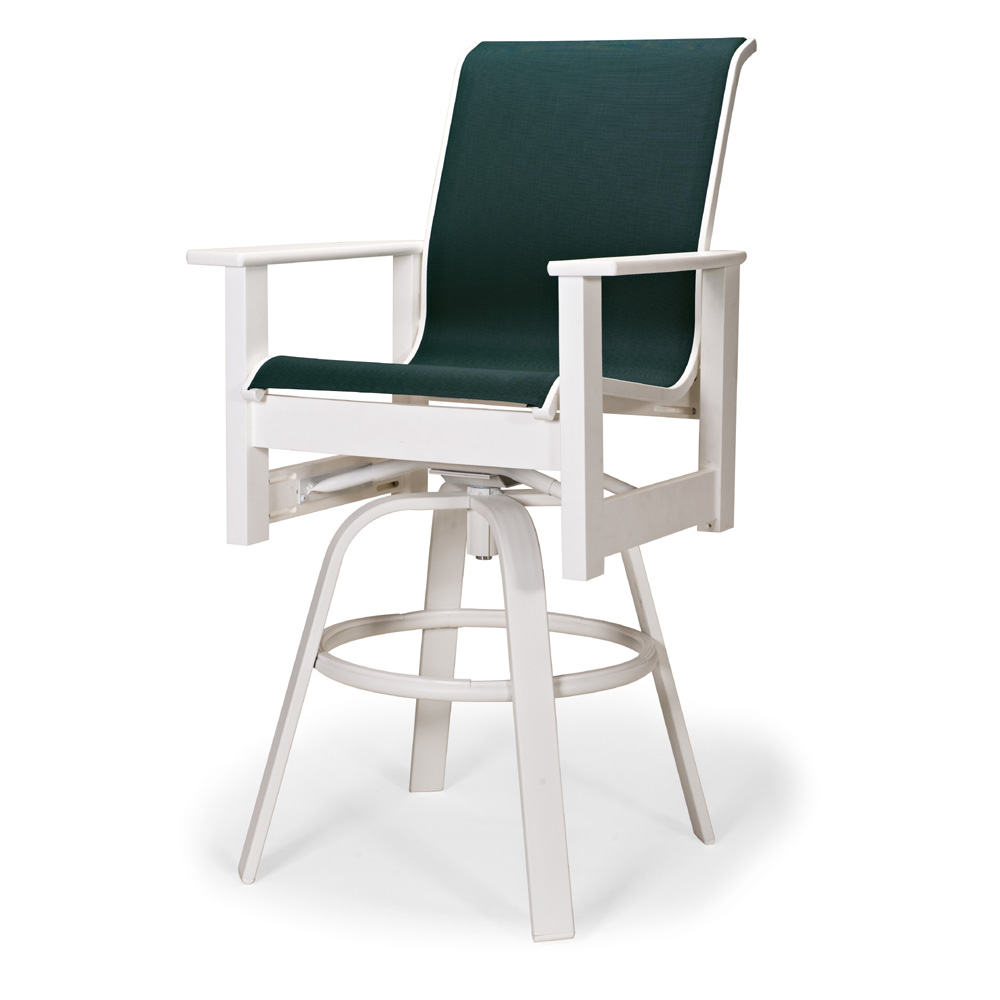 Leeward MGP Sling Bar Height Swivel Arm Chair 
