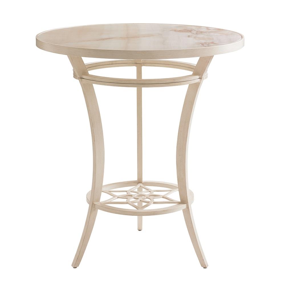 Misty Garden 38" Round Bar Table with Porcelain Top