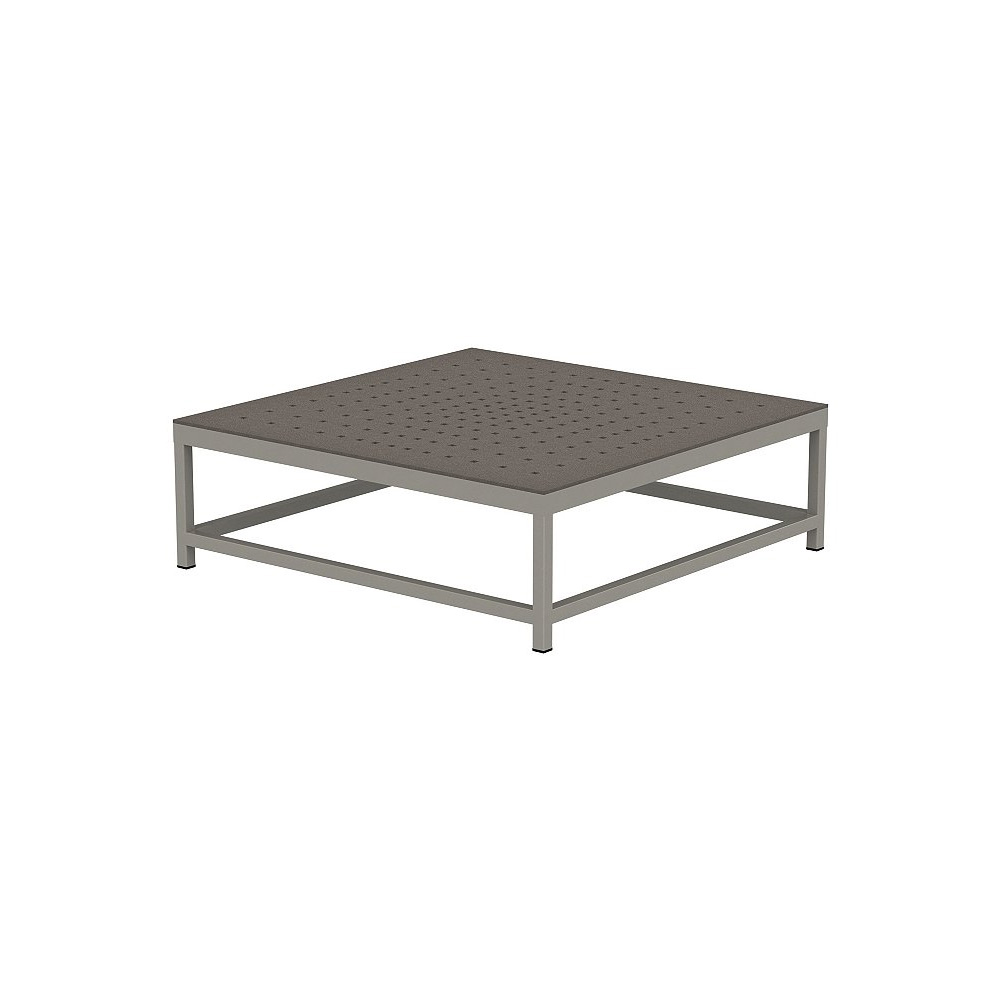 Tropitone Cabana Club 34" Square Coffee Table with Aluminum Top - 591634ST