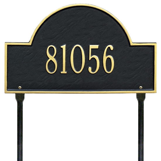 Arch Marker Standard Lawn Address Plaque - One Line - 1105