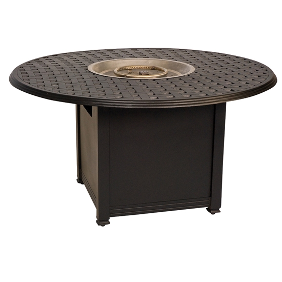 Briarwood Wrought Iron Conversation Set with Fire Pit Table - BRIARWOOD-SET2