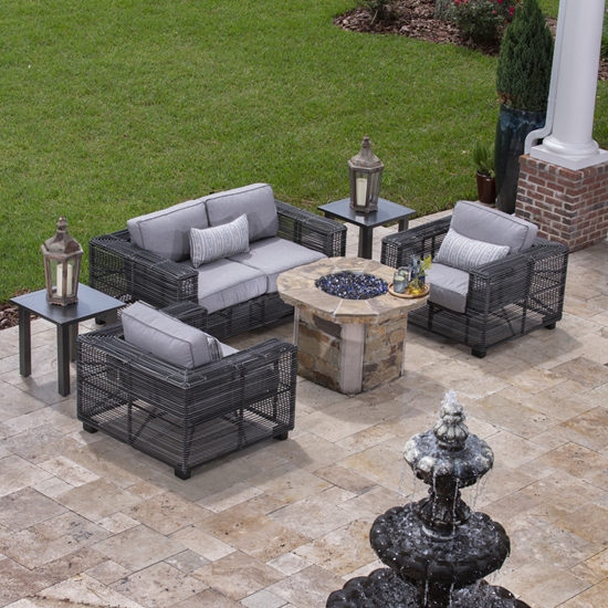 durable outdoor wicker sofa set