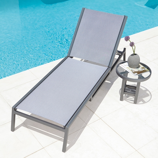 Palm Coast Sling Adjustable Stacking Chaise Lounge - 570470