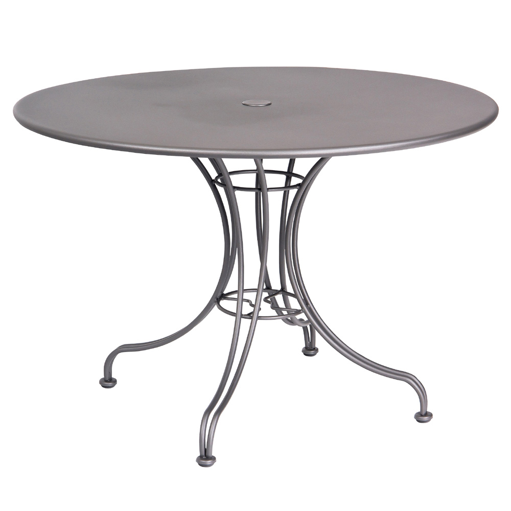 Woodard 42 Inch Round Solid Top Umbrella Table w/ Universal Base - 13L4RU42