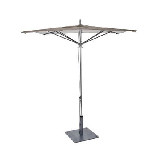 Canopi Grace 6' Square Flat Umbrella with Sunbrella Marine Fabric - 6WCSQPP
