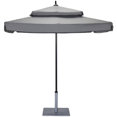 Woodard Canopi Duplici 9 Octagonal Double Tier Umbrella with Sunbrella Marine Fabric - 9WDTPU