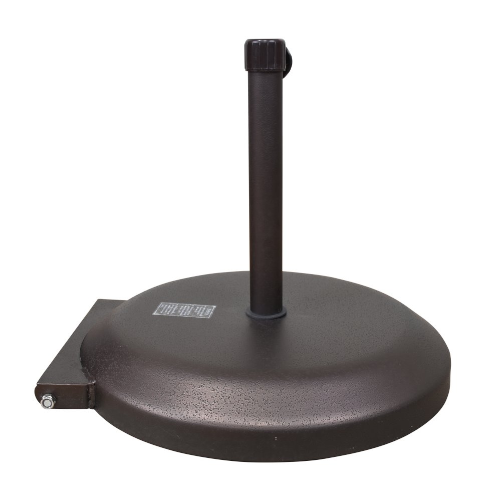 http www.patioliving.com california-umbrella-patio-bases-stand-cacfmt172 PURPLE LEAF HDML32 Patio Market Umbrella Stand Base with Wheels Designed for residential outdoor spaces Crestlive Products 115-lb 350 lbs