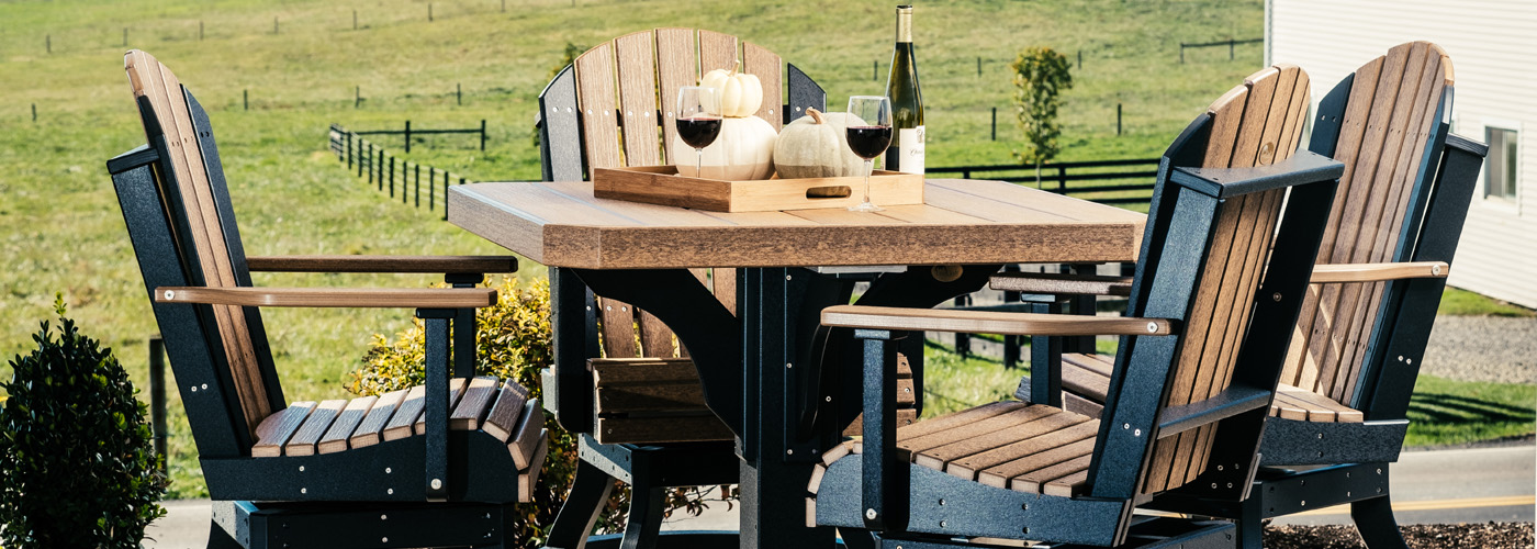 LuxCraft Premium Poly Furniture Bar Tables Collection