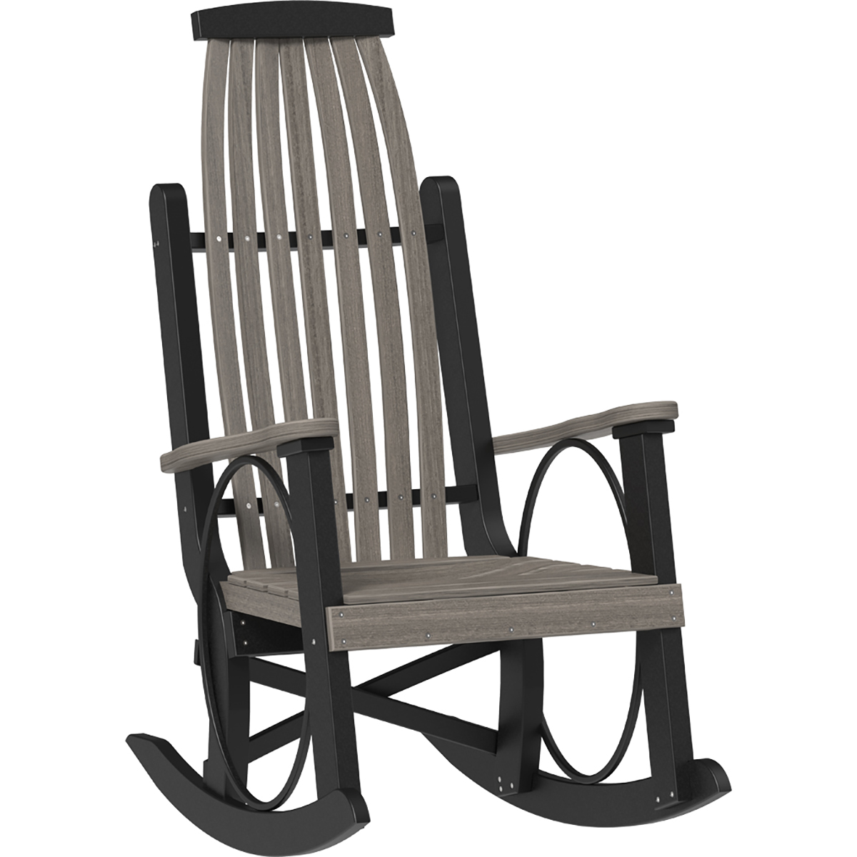 LuxCraft Set of 2 Grandpa's Poly Rockers with Deluxe Side Table