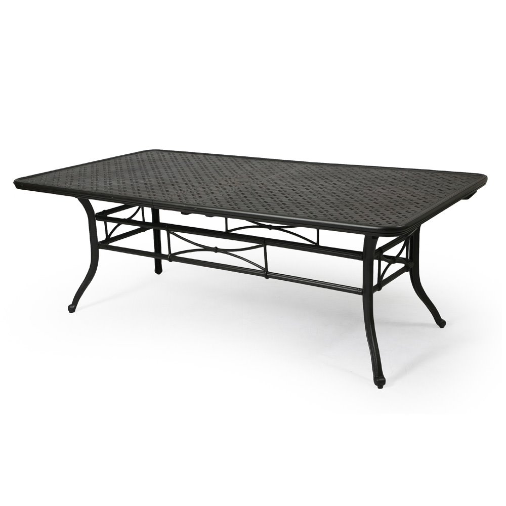 Mallin Napa Rectangular Extension Umbrella Dining Table - 86