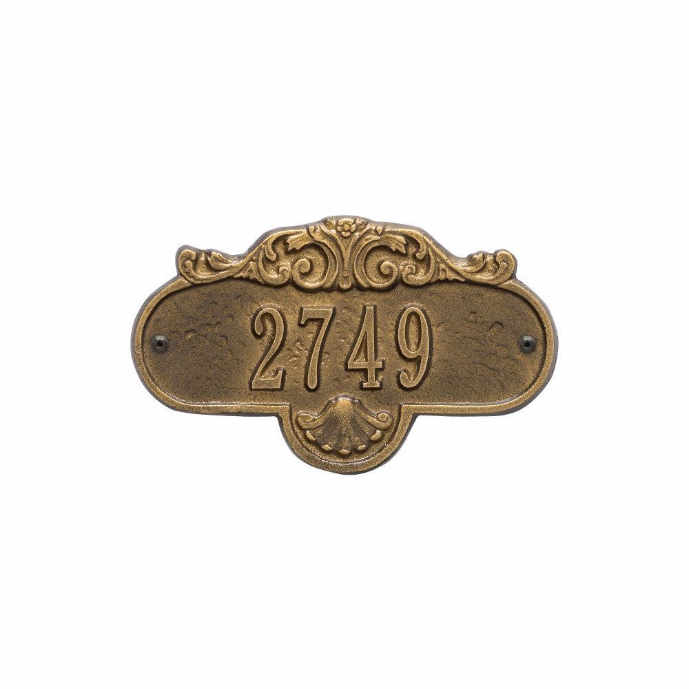 Personalized Address Plaque - Cape Charles Style, Aluminum, Weather-Resistant, 8.5x4.5 Inches