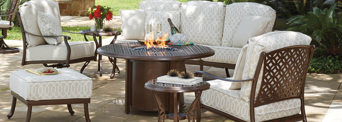 Woodard Fire Pit Tables Usa Outdoor, Woodard Outdoor Furniture Parts
