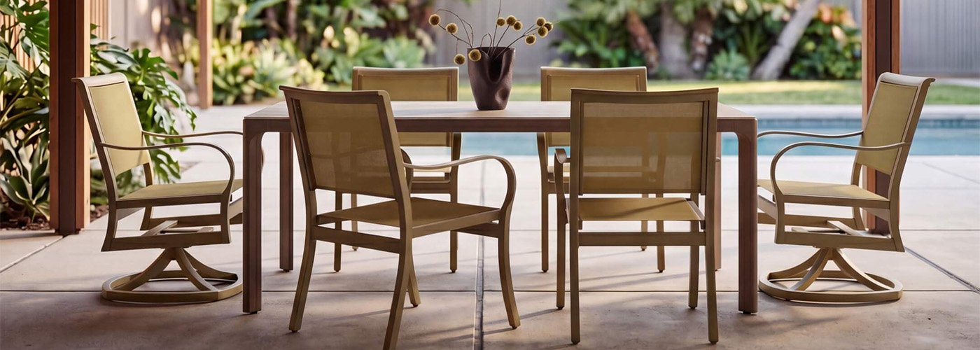 Woodard Profile Tables Outdoor Furniture Collection
