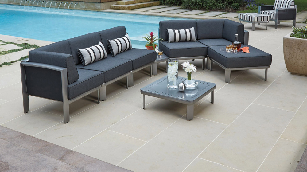 Woodard Metropolis Modern Lounge Set