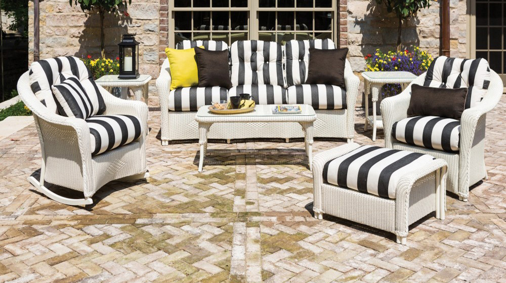 Lloyd Flanders Reflections Loom Wicker Patio Sofa Set