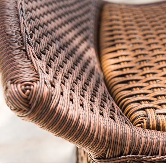 Grand Traverse Vinyl Wicker Patio Sofa Set - LF-GRANDTRAVERSE-SET14