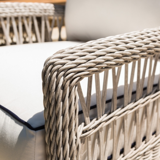 Mackinac Vinyl Wicker Bistro Dining Set - LF-MACKINAC-SET7