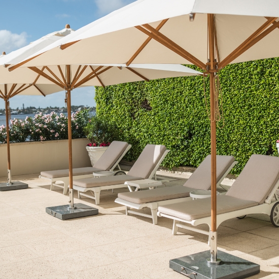 Levante 8.5' x 11.5' Rectangle Umbrella - 2.25" Pole - 25x35m-REC-L