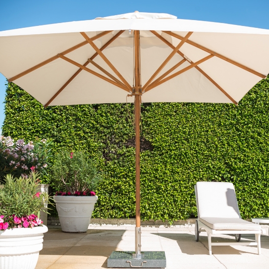 Levante 8.5' x 11.5' Rectangle Umbrella - 2.25" Pole - 25x35m-REC-L