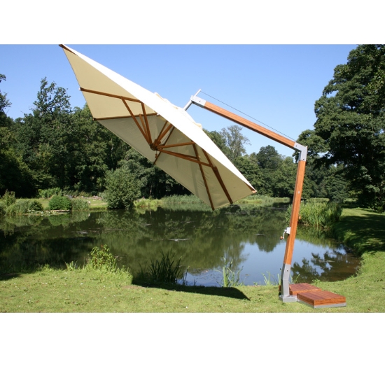 Bambrella Sidewind 10 Foot Square Umbrella - 30m-S-SW
