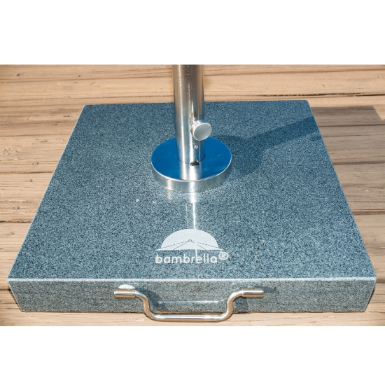 Bambrella 24 inch square Black Granite Umbrella Base - TH70-S009-48-58