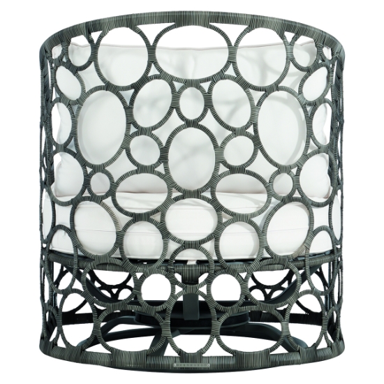 Bali Outdoor Swivel Chair back