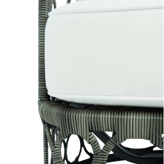 Bali Outdoor Swivel Chair cushion detail