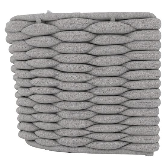 Wailea Nordic Gray Outdoor Swivel Chair side