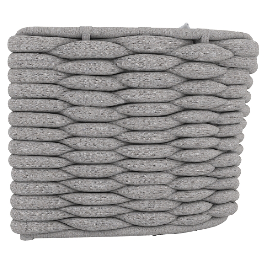 Wailea Nordic Gray Outdoor Swivel Chair side