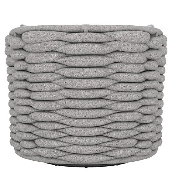 Wailea Nordic Gray Outdoor Swivel Chair back