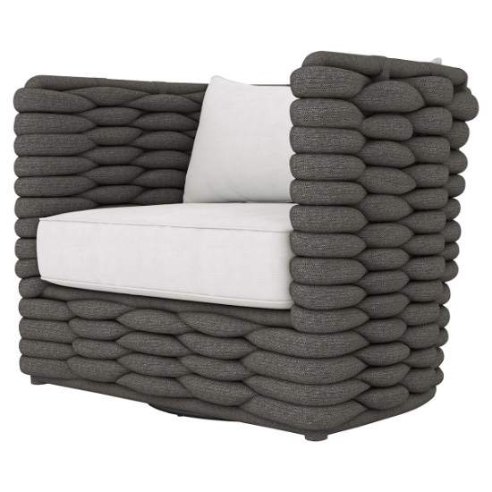 Wailea Outdoor Swivel Chair side