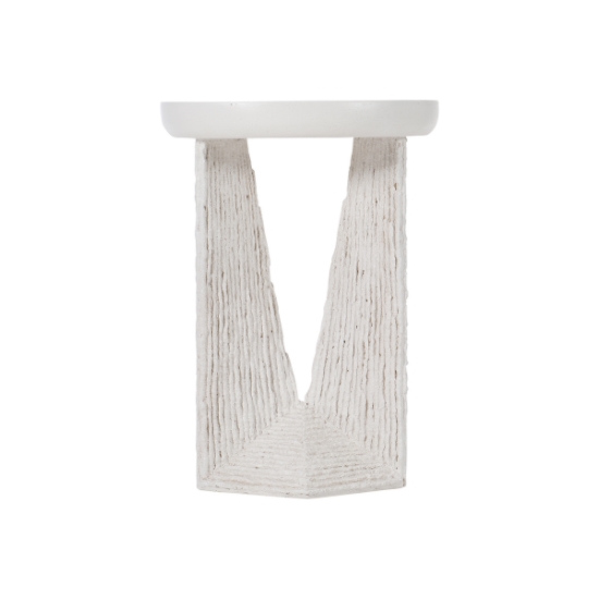 Voile Accent Table back